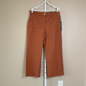 Nicole Miller Hi-Rise Straight Leg Cropped Pants